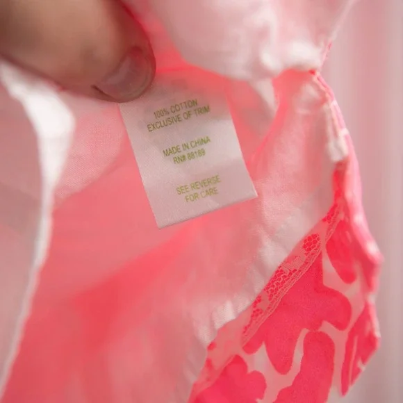 Lilly Pulitzer Shift Dress Sz 4 Hot Pink White Gold Summer Tropical Resortwear - Picture 4 of 5